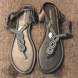 Black Madden Girl Sandals